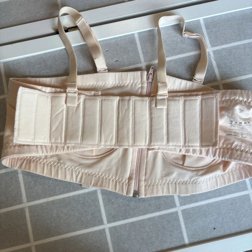 Lansinoh Simple Wishes Hands‎ Free Bra Breastfeeding Nursing Pumping Sz L Plus